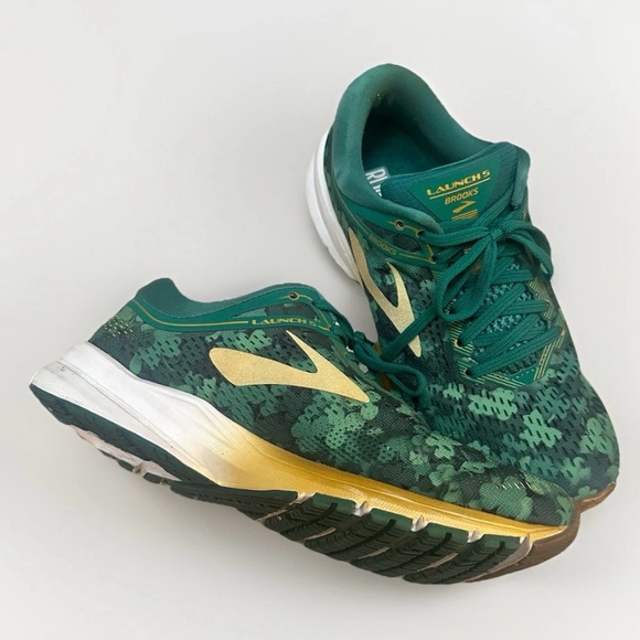 Brooks Shoes - SOLD Brooks Launch 5 Run Lucky Running Shoes Shamrock Green St. Patrick’s